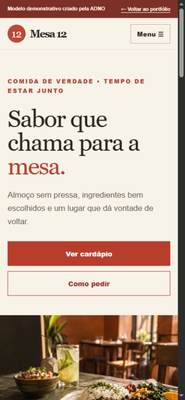 Prévia do modelo de restaurante